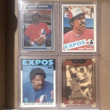 Topps Fleer Upper Deck Andre Dawson Montreal Expos Baseball Card Lot 4 Cards