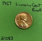 1957-P Lincoln Wheat Cent / Penny 1c Gem Proof See Pictures