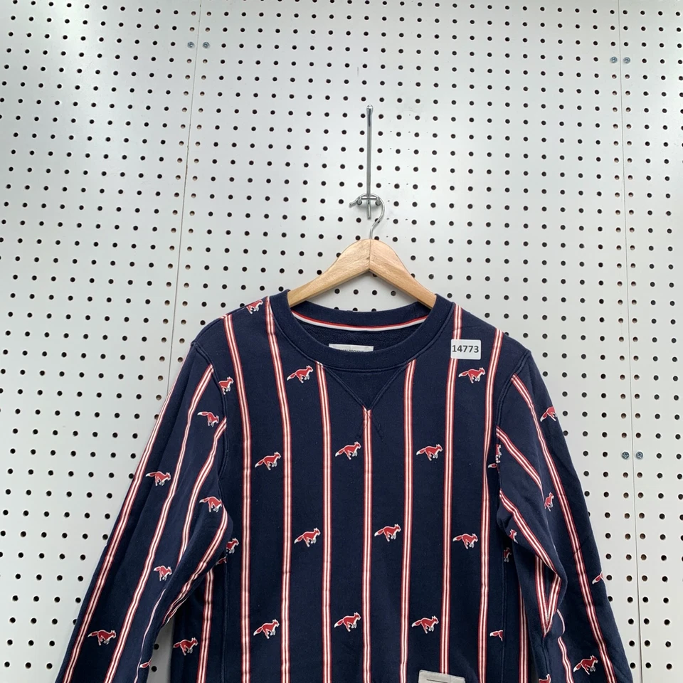 Thom Browne Made In Japan Sweater Adult 1 Mens Small Blue Fox Pattern Pullover - Image 2 of 4