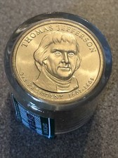 2007-P 12-Coin Dollar Set Thomas Jefferson President's 