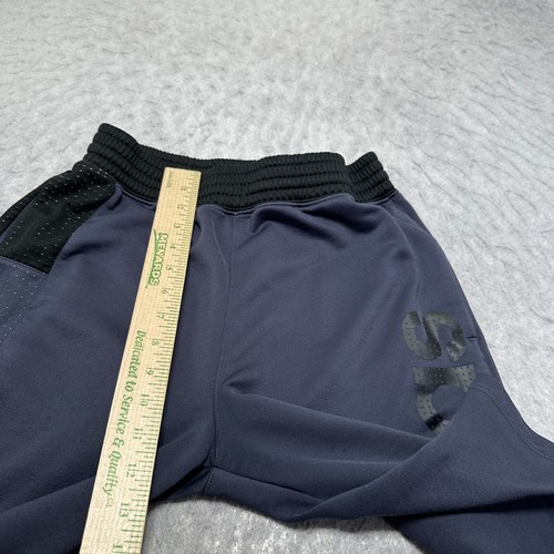 Adidas Basketball Workout Shorts Gray Black Relaxed Fit Boys Size XL - Picture 7 of 13
