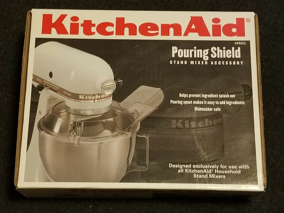 New KitchenAid Stand Mixer Accessory Pouring Shield KPS2CL Made in USA