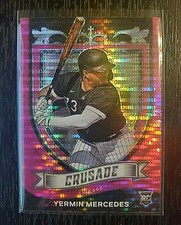 2021 PANINI CRUSADE YERMIN MERCEDES ROOKIE RC PINK PULSAR PRIZM #16 WHITE SOX