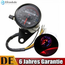 Universal 12V LED Retro Motorrad Tacho 0-160km/h Kilometerzähler Drehzahlmesser