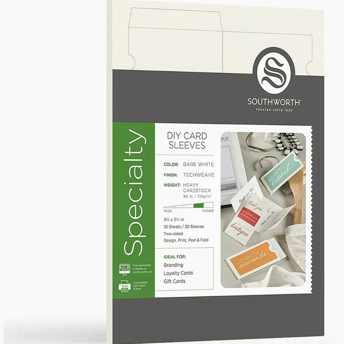 Southworth Specialty DIY Card Sleeves, Printable Gift Card Sleeves Made in USA | eBay UK Southworth Specialty DIY Card Sleeves, Printable Gift Card Sleeves Made in USA | eBay UK