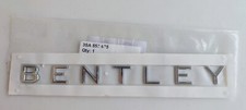 Bentley Continental GT GTC Flying Spur rear emblem badge SILVER 3SA853675