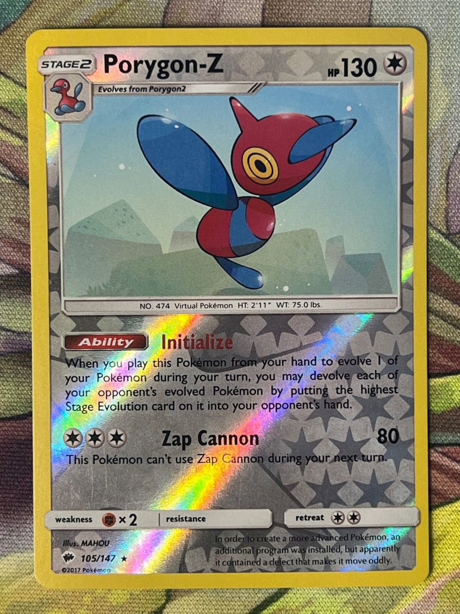 SM - Burning Shadows #105/147 Porygon-Z Reverse Holo | eBay