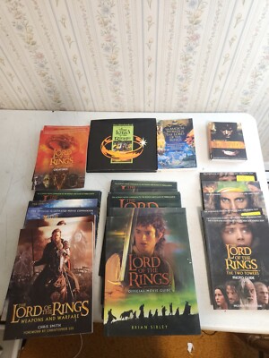 Lot of 25+ Books The Lord of the Rings Movie Guide, Visual Companion, Weapons ++