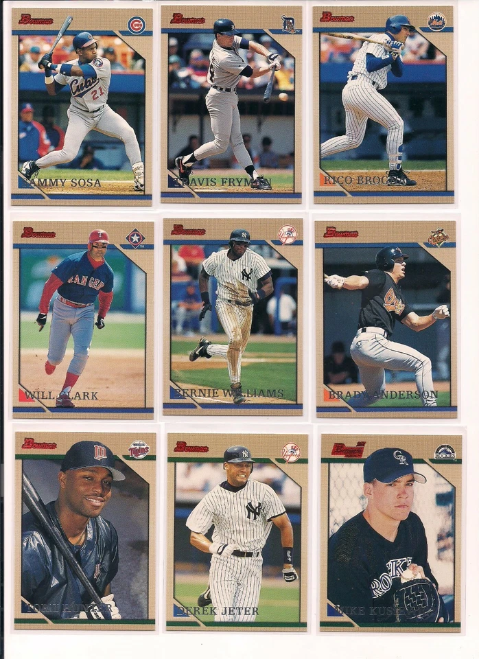 1996 Bowman Baseball Trading Cards / You Choose / Pick #s 251- 385 / mb44 - Image 2 of 4