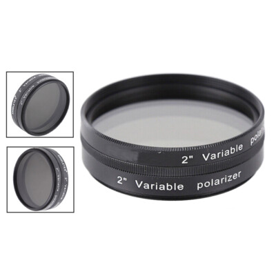 2 Inch Variable Polarizing Filter Lens for Astronomical Telescope Eyepiece US