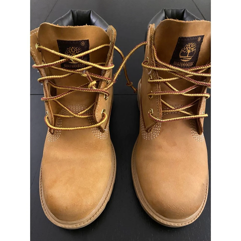 Timberland Little Kid 6" Premium Botas Impermeables Niños 1.5 Trigo Clásicas Con Cordones Foto 2 de 4