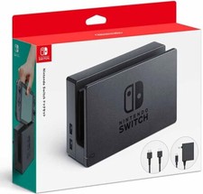 NEW Official Nintendo Switch Charging TV Dock Only - Black  HDMI  AC Adapter
