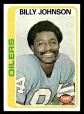 1978 Topps Billy White Shoes Johnson #390 - Houston Oilers - NM+