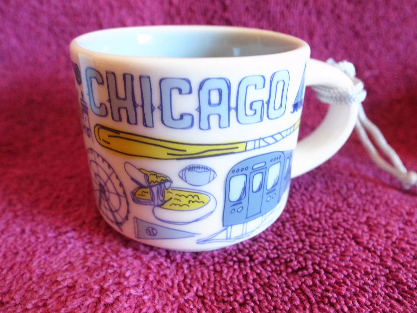 2019 Starbucks Been There Series Across the Globe CHICAGO Mug Ornament-New w/Box - Picture 3 of 6