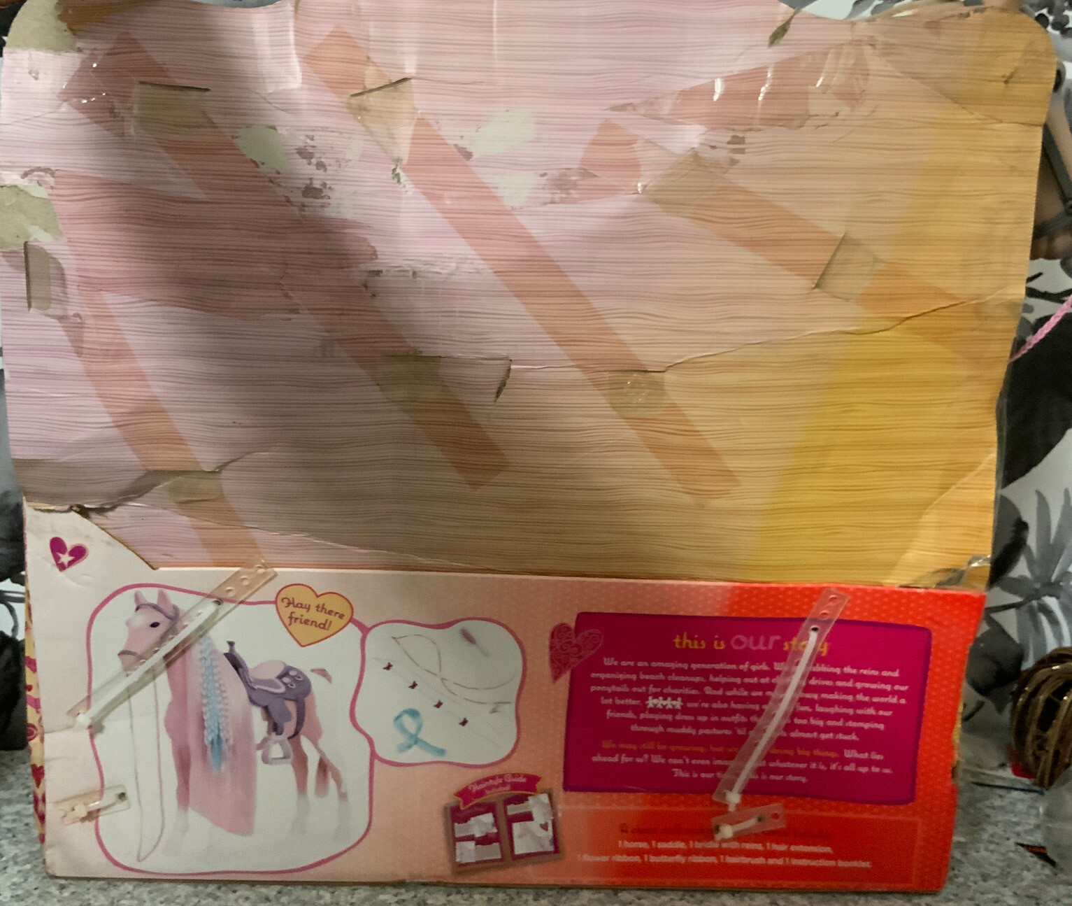 🐴 Our Generation 20" Palomino Paint Hair Horse Set for 18" Dolls🆕