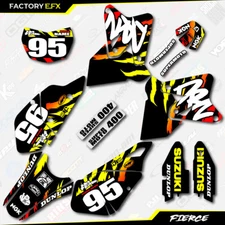 Fire Fierce Racing Graphics Kit fits Suzuki Drz400 Drz 400 Drz400sm 400sm