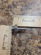 SS Push/Connect Tube Fitting Straight Adapter W/Tube Stem, 6 mm Stem OD 1/4 BSPP