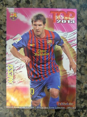 Carte Lionel Messi Mundicromo 2013 #0044 - Liga Santander Barcelone - Rare