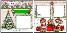 Mr.  Mrs.Santa Claus - PRINTED Scrapbook Layout - Olivia Pieces