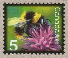 BEE, NORTHERN BUMBLEBEE =  Small definitive stamp Canada 2007 #2236 MNH