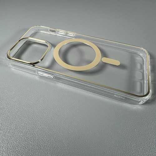 Case for iPhone 14 Pro Max - Clear | Golden Glow | Magnetic | Simple Elegance - Picture 12 of 14