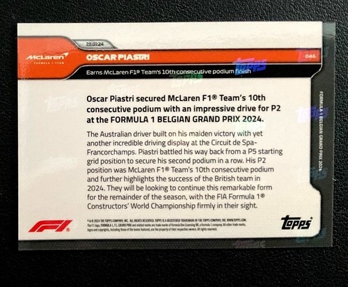*PICK YOUR CARD* 2024 Topps Now Formula 1 F1 Base Set (UPDATED Jan 22, 2025) - 第 102/172 張圖片