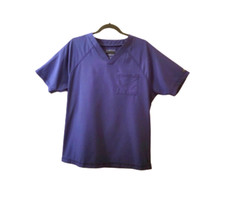 JAANUU Men's Blue Scrub Top Sz Medium One Pocket Short Sleeves J86001 Medical