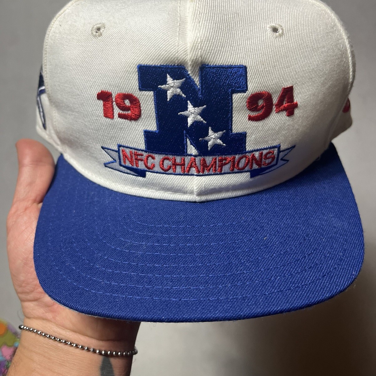 Vintage 90s AJD Dallas Cowboys 1994 NFC Champions Snapback