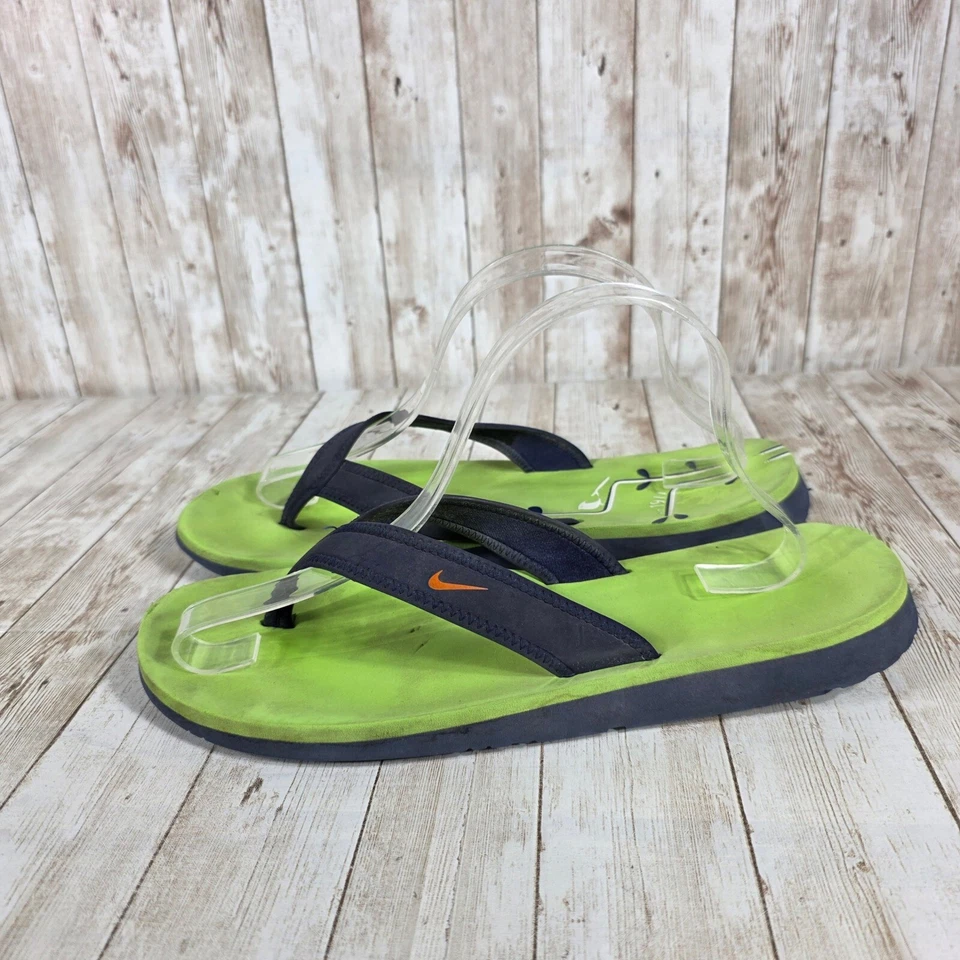 Nike Chanclas Tanga Sandalias Cómodas Playa Verano Verde Azul W 10 Foto 2 de 4