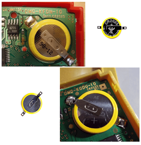 X5 Game Boy Game Battery CR2025 Tab + 3.8mm GB Save Security Screw Bit Pokemon - Picture 6 of 12