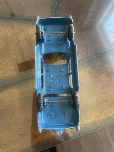 Vintage Hubley USA #401 Blue Lincoln Sedan Metal/Diecast Car - Picture 11 of 11