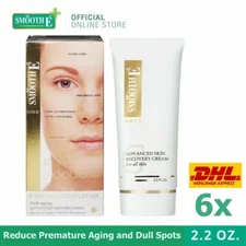 6x SMOOTH E GOLD ADVANCED ANTI-AGING FACE SMOOTH SKIN RECOVERY REDUCE DULL SPOTS