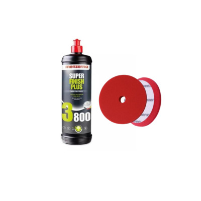 Menzerna Super Finish Plus 3800 32oz W/ Heavy Cut Pad