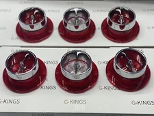 1963 Chevrolet Impala Tail Light Back Up Lamp Lens With Chrome Bezel Set of 6