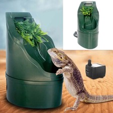 Reptile Drinking Water Fountain Humidifier Feeding Chameleon Lizard Dispenser