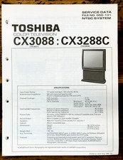 Toshiba CX3088 CX3288C TV / Television Service Manual Original 