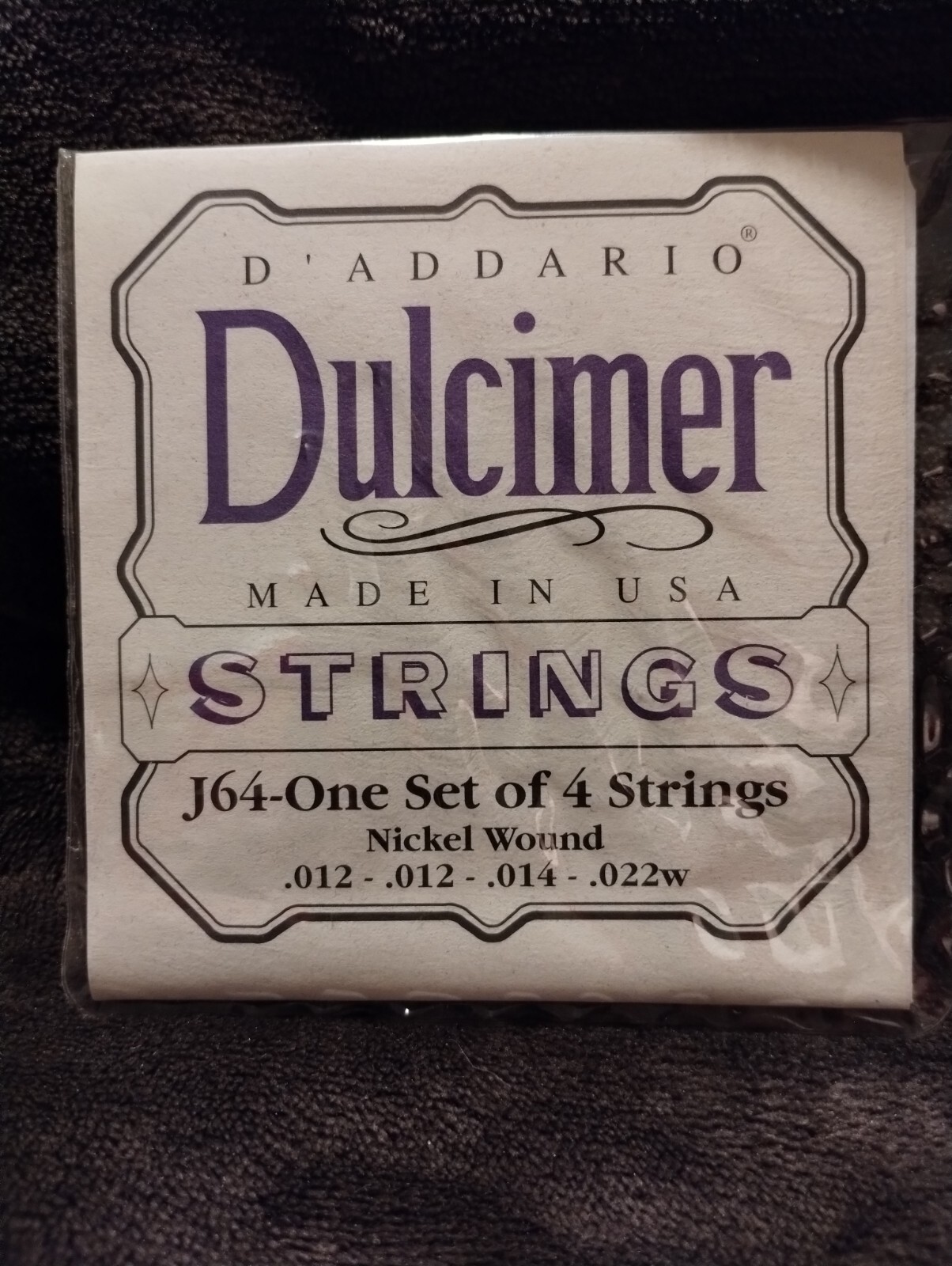 Dulcimer String Set D'ADDARIO DULCIMER Strings Full Set J64 Nickel Wound / .012-.022w | eBay