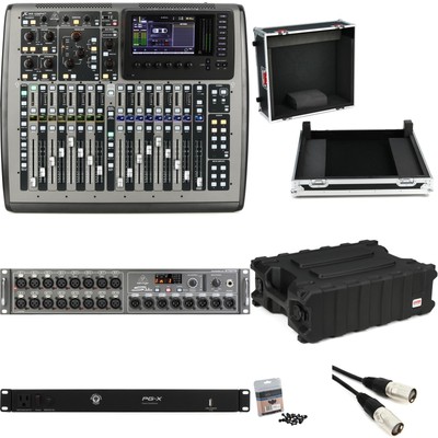 Behringer X32 Compact 40-channel Digital Mixer and S16 Digital Stage Box Case