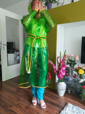 100% PVC Regencape Lack Gummimantel Raincoat Regenmantel