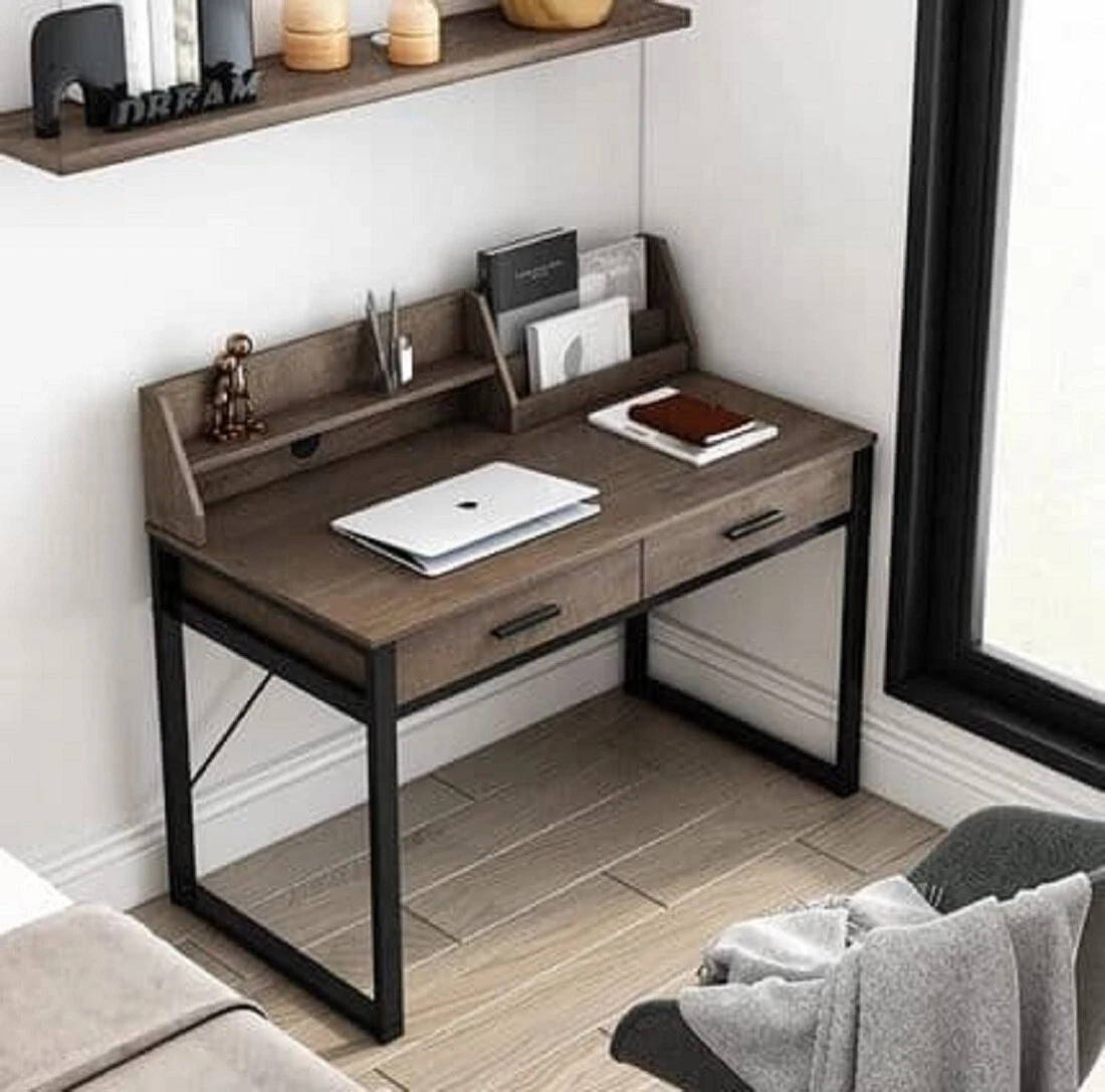 Writing computer sale desk with drawers