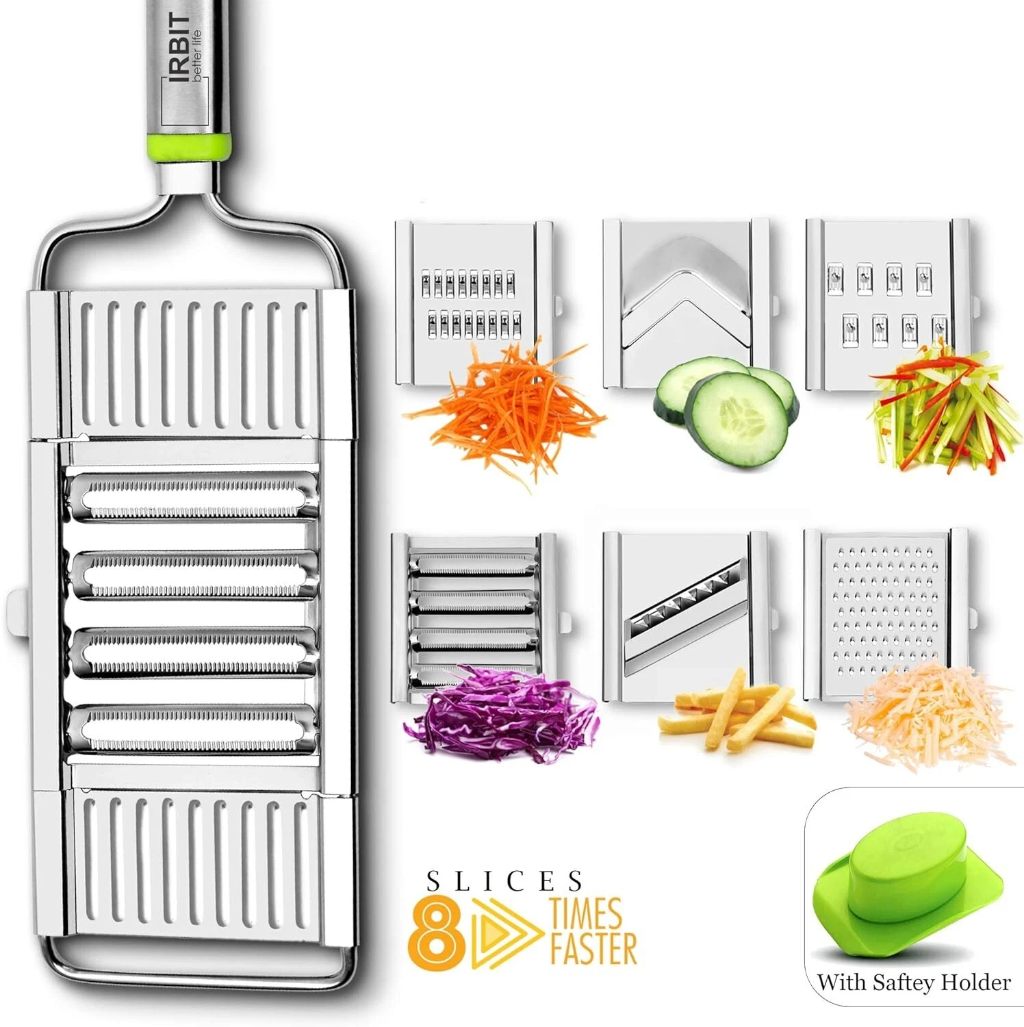 IRBIT Mandoline Multi Purpose Slicer 6 in 1