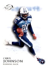 2011 Topps Legends Blue Gridiron Legacies Chris Johnson Parallel Insert Titans