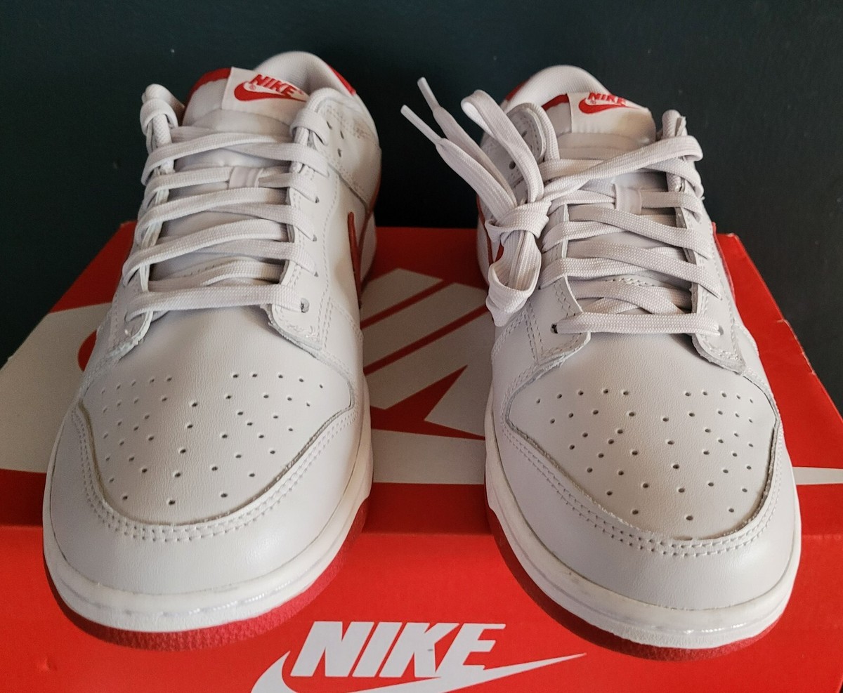 2023 Size 9.5 Men Nike Dunk Low Vast Grey Varsity Red-White  FJ0832-011 new Nike SB Dunk Low Vast Grey/Varsity Red-White FJ0832-011  main image 3