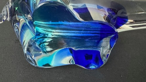 90s V.Nason Blue Glass Bear - MURANO Venice - Made in Italy - Picture 8 of 8