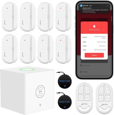 Home Alarm System Wireless Alarm - Diy Smart Door/Window Alarm For Home Security