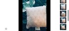 BRAND NEW XHILARATION SHELL SEQUINS PINK AND WHITE DECORATIVE PILLOW 16” X 16” — photo 2