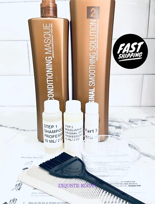 Brazilian Blowout original solution kit 2oz  step 1 2 3 with Easy instruction