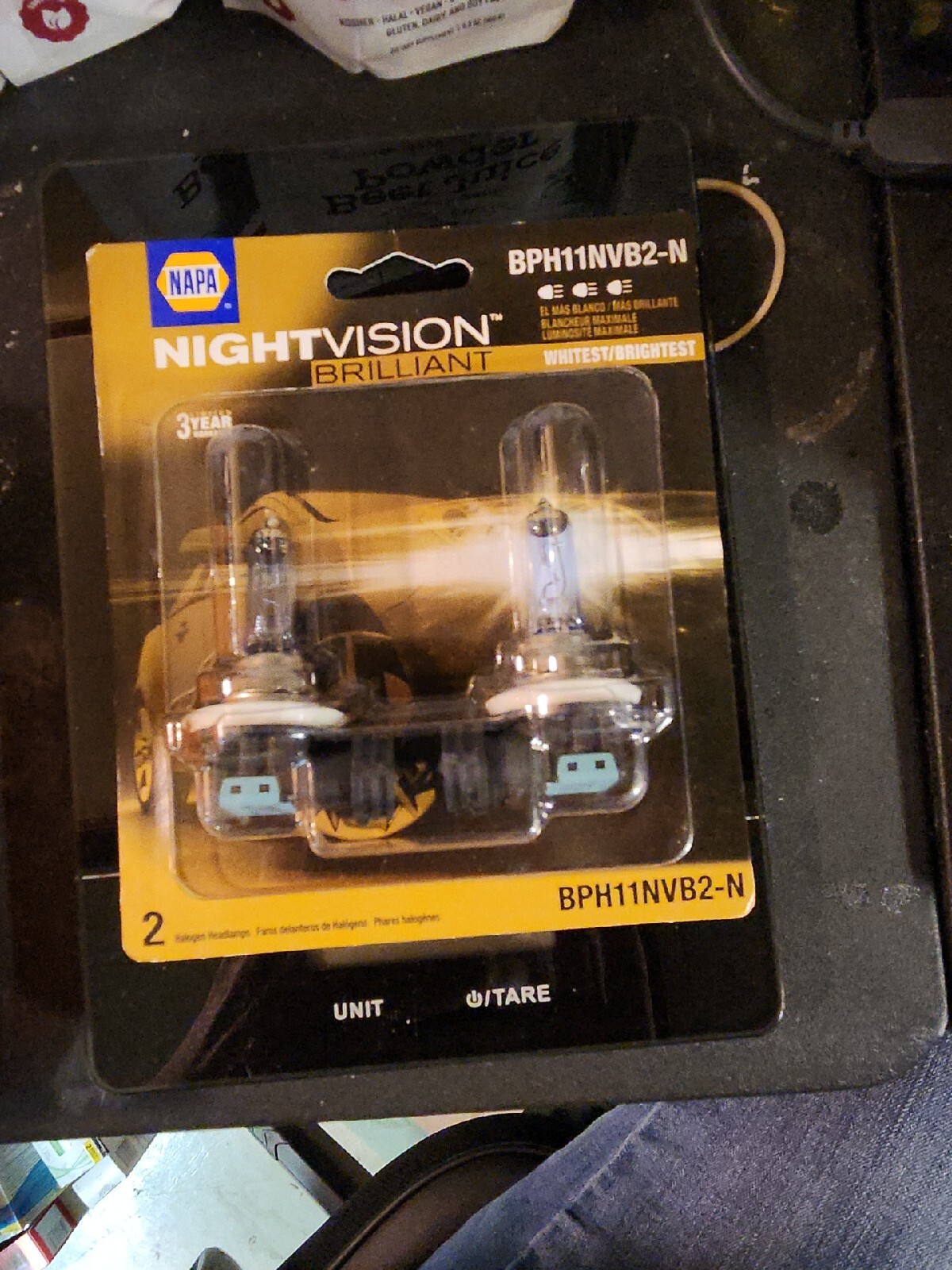 NAPA H11 Nightvision Brilliant Halogen Headlamps Bph11nvb2n for sale