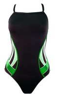 Adoretex Womens Side Wings Thin Strap Swimwear Black/green 34 on sale Adoretex Womens Side Wings Thin Strap Swimwear Black/green 34 on sale