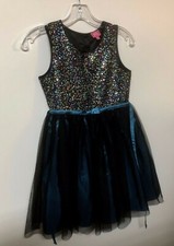 PINKY Girls Teal Party/Wedding Dress Sequins and Tulle Size 10